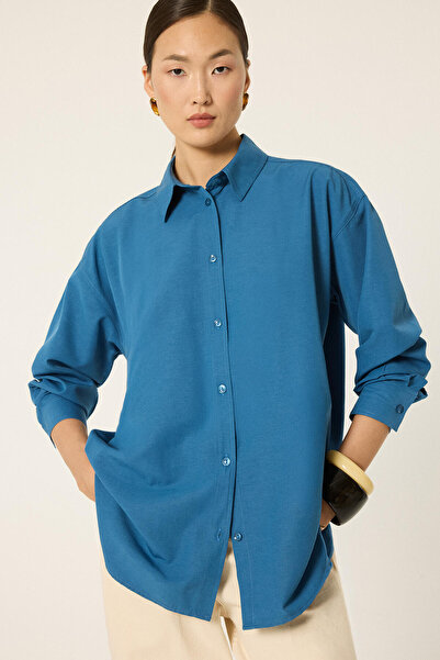 Touché Privé OVERSIZE FİT POPLİN GÖMLEK