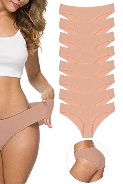 Mestore 8 Pieces Women's Seamless Laser Cut Flexible Non-Marking Panties