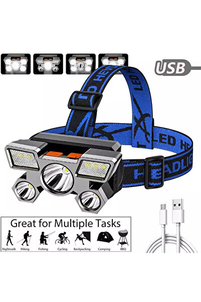 Yallabena LED Outdoor High‑Intensity Headlamp – Rechargeable