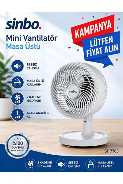Genel Markalar Sinbo Masa Üstü Vantilatör
