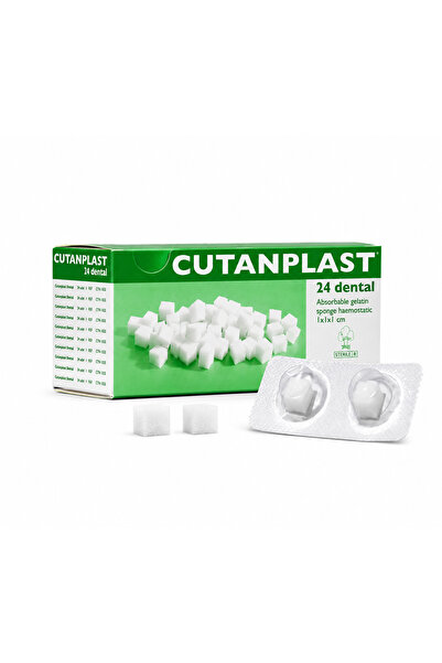 CUTANPLAST Dental Steril Hemostatik Jelatin Sünger 24 Adet | Kanama Durdurucu...