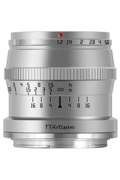 TTArtisan Obiectiv Manual 50mm F1.2 APS-C, Nikon Z, Silver