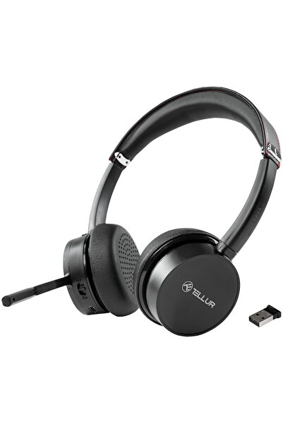 TELLUR Casti call center cu microfon Voice Pro Wireless, Bluetooth 5.0, Anula...