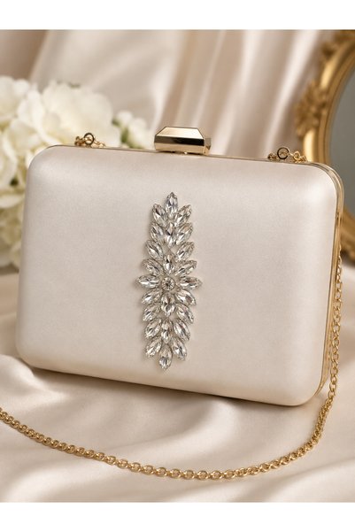 Ornaments Crystal Stone Flower Pattern Decorative Applique – Wedding Dress, Evening Dress, Shoe and Bag Decoration 2 Pieces