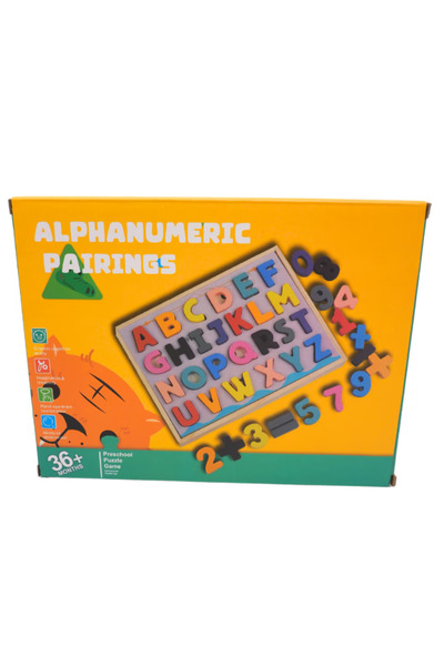 OEM Montessori educational alphanumeric puzzle with calculation signs