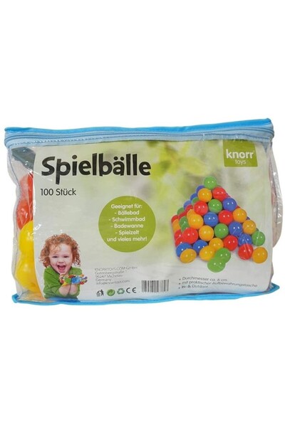 Knorrtoys Set de 100 de bile colorate într-o pungă