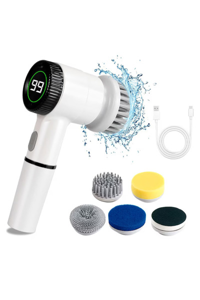 varioshop Perie electrică rotativă VarioShop ® fără fir, 5 accesorii intersch...