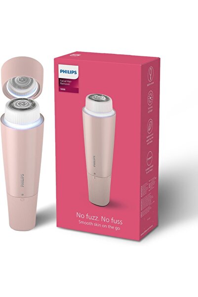 Philips Cordless Facial Hair Remover with Wide Hypoallergenic Head for gentle...