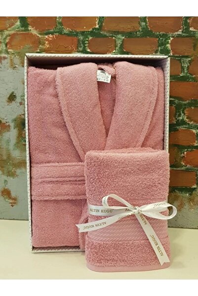 Özdilek Trendy Şalyaka Bornoz + Baş Havlusu K.Pembe L Beden