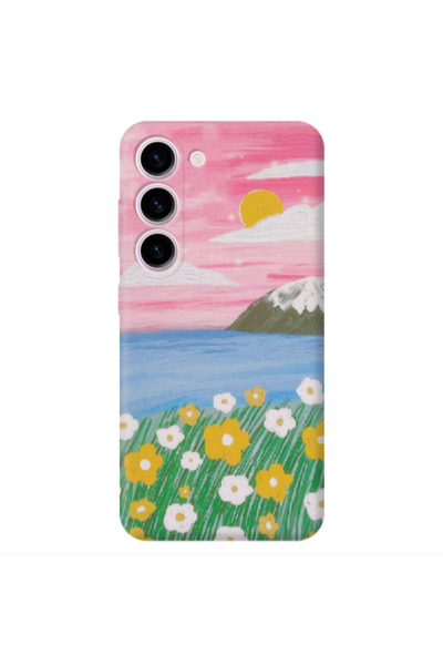 Other Samsung S23 Plus Sun and Flowers Transparent Silicone TPU Θήκη