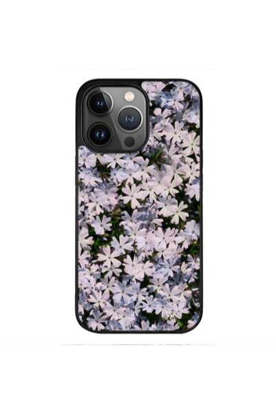 Other Apple iPhone 11 Pro Flowers white Black Glossy Θήκη