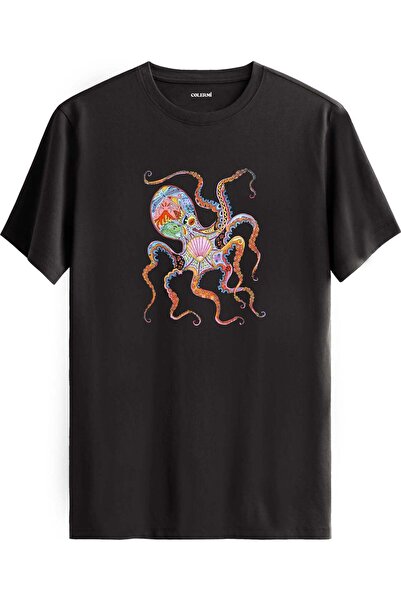 Colermi Artistic Octopus Printed Original Design T-Shirt