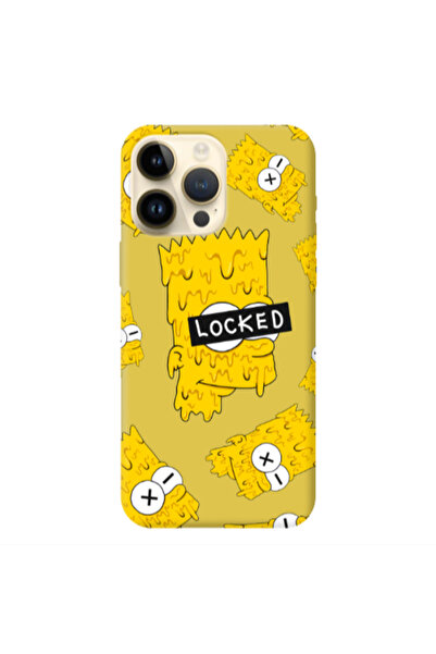 Other Apple iPhone 13 Pro Max Bart Simpson Yellow Colored Silicone TPU Θήκη