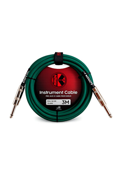Kırlın Instrument Jack Cable 3 Meters. (Green)