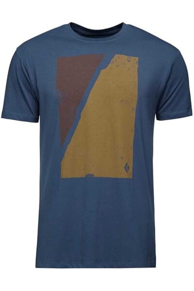 BLACK DİAMOND mens M Block Print Mountain Tee T-Shirt (pack of 1)