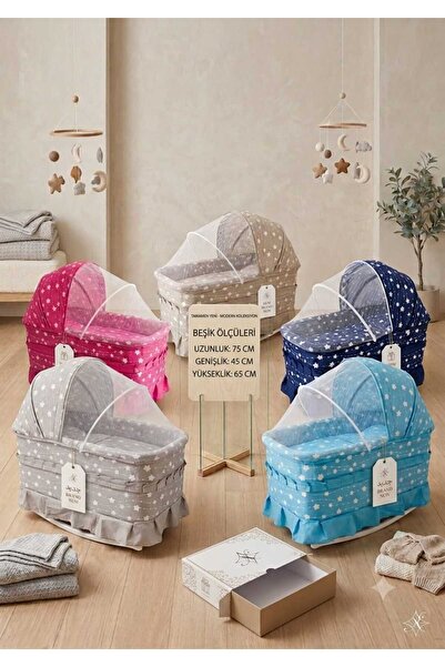 Joey Baby Portatif Sallanabilir Cibinlikli Bebek Beşiği