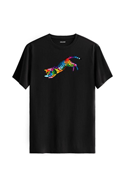 Colermi Colorful Nox Cat Printed T-Shirt