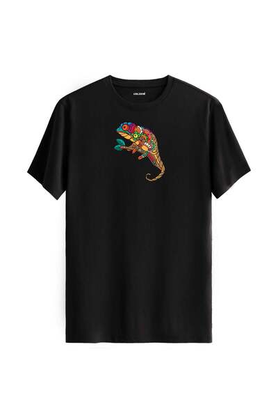Colermi Colorful Chameleon Printed T-Shirt
