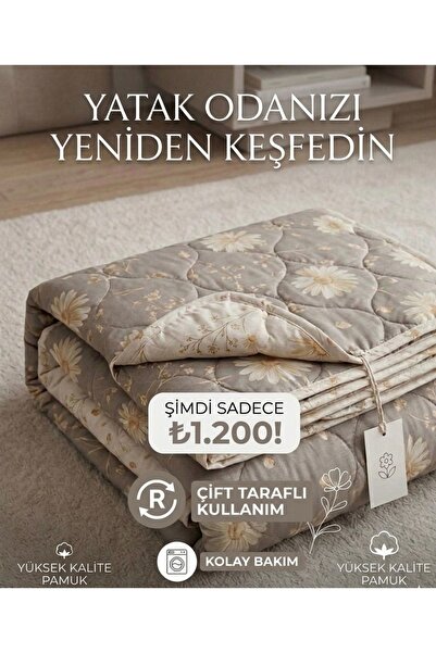 Madame Asel Home ÇİFT TARAFLI KAPİTONE PİKE %100 PAMUK