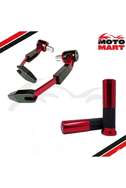 motomart+ Kuba Ege 50 Elcik Ve Manet Koruma Set-Kırmızı-Ma17885