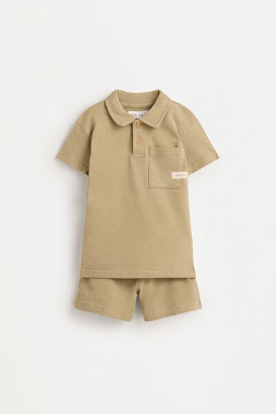 LEFTIES Rustik polo ve bermuda takımı