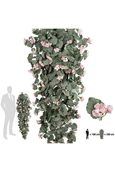 Roberto Rossi Muscata artificiala curgatoare 180 cm cu 850 frunze si 125 flor...