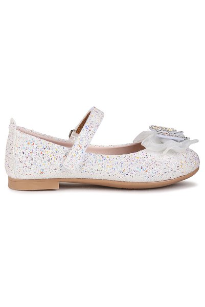 Kiko Kids Hiza Stoned Velcro Baby Girl/Child Ballerina Shoes