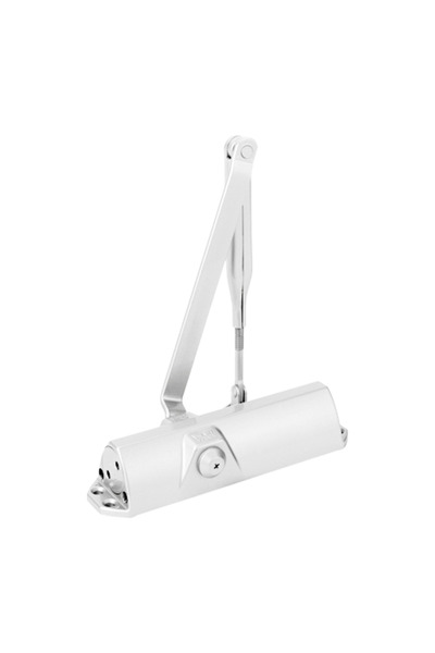 dormakaba Hydraulic door closer white RAL9016 with articulated arm - DORMA TS...