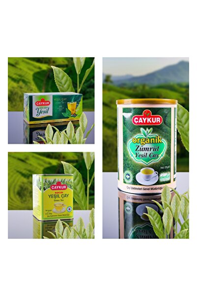 Çaykur Green Tea Series Mixed Form Pack 1 Piece of Each Product as Shown in t...