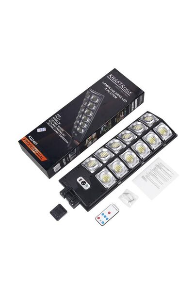 Kraft&dele Lampă solară LED cu telecomandă, Kraft&Dele, 1700W, 80000lm, KD3481