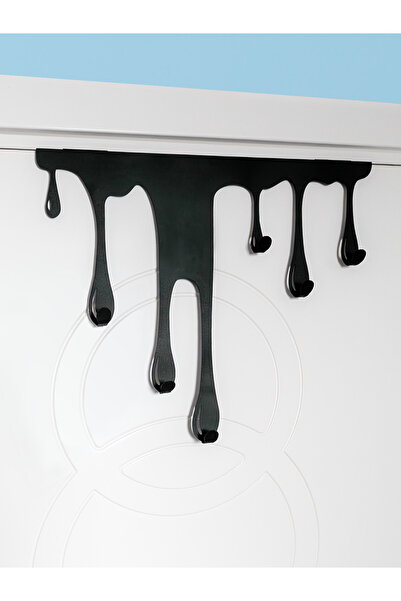 Enova Art Damlayan Boya Tasarımlı Metal Kapı Üstü Askılık | Dekoratif Kapı Ar...