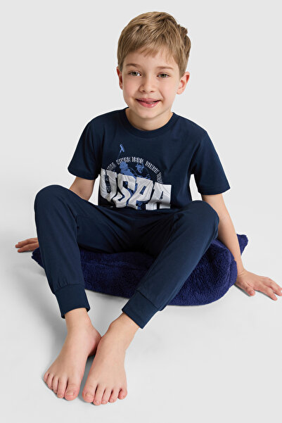 U.S. Polo Assn. Erkek Çocuk Lacivert Pijama Takımı 50326820-VR033