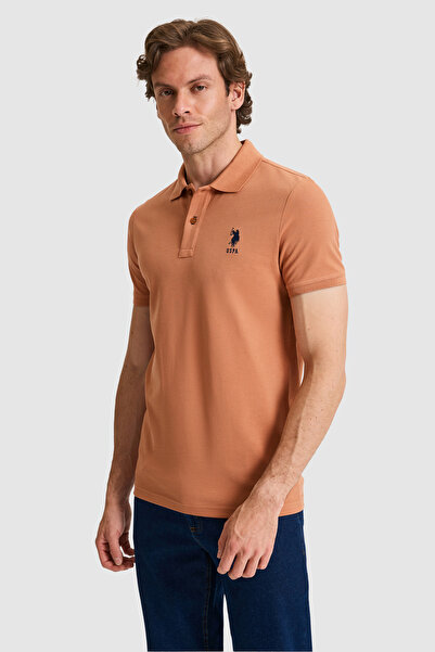 U.S. Polo Assn. Erkek Gül Kurusu Basic Tişört 50326920-VR026