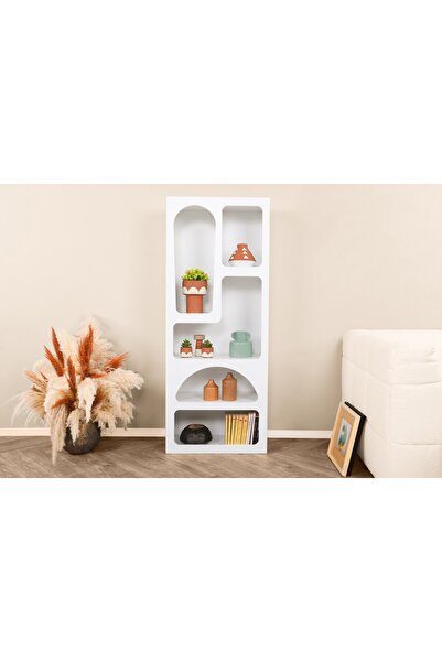 Rani Mobilya Rani Home Kitaplık Beyaz 60Cm HC-5340