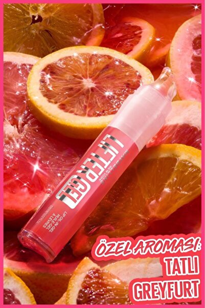 Maybelline New York Lifter Gel Ekstra Parlak ve Nemlendirici Dudak Parlatıcısı - 04 Sugar Spritz, 24 Saat Nemlendirme