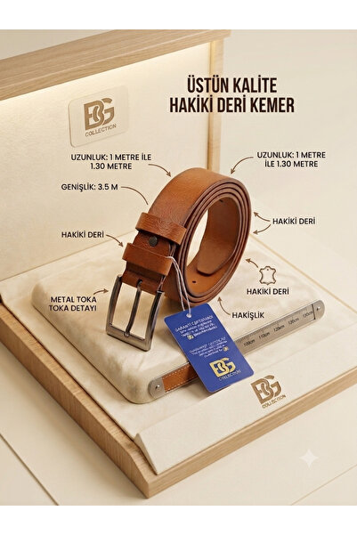 ATKGİYİM Elegance and Durability Combined: Fabric Belt 100% Genuine Leather, ...