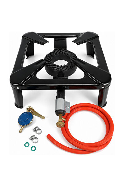 OEM Pirostrie gaz cu arzator fonta, regulator si furtun 2 m pentru butelie GP...