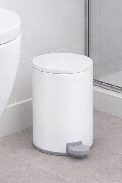 Prima Nova Cigo 3 LT Banyo Mutfak Ofis Çelik Çöp Kovası - Beyaz