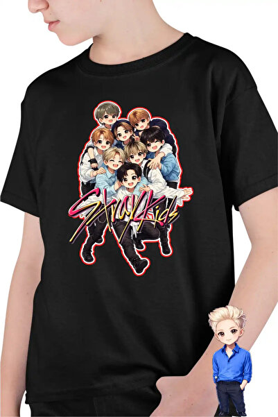 OEM Tricou Copii Baieti Stray Kids Anime Merch Kpop Korean