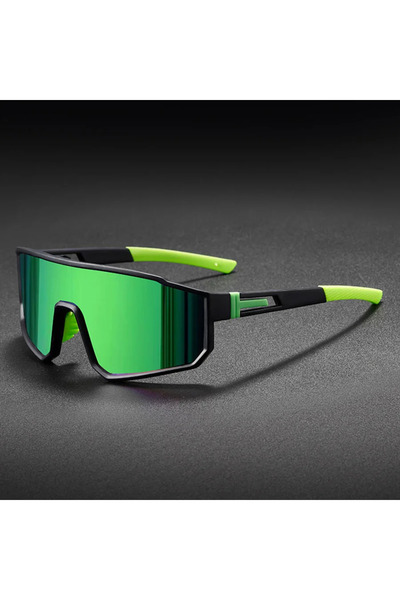 Choice green Men's Oversized Cycling Glasses for Men Bicycle Windproof Colorf...