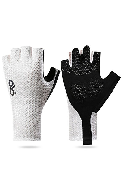 Choice3 M White GOBYGO 1Pair Cycling Half Finger Gloves Shock Absorption Wear...
