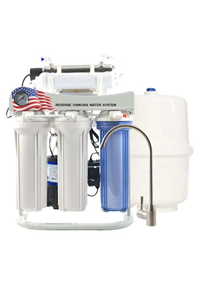 Aquaroo Filtru apă osmoză inversă cu pompă – 7 nivele, alcalinizare pH+ și st...