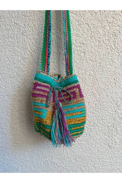 Fundadora Wayuu Örgü Çanta