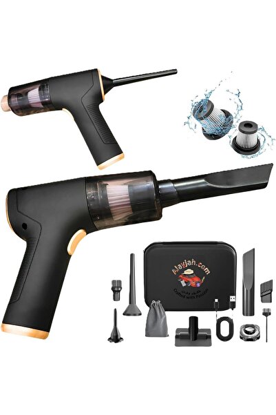 Alayjah Portable Car Vacuum Cleaner and Blower 120W Rechargeable Cordless Han...