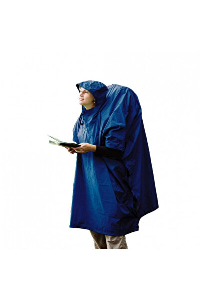 Sea to Summit Poncho de ploaie din nailon 70D, tip prelată, 253 cm, albastru