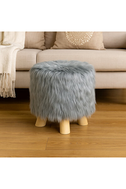 Generic Round high chair with soft velvet, elegant and comfortable with suita...