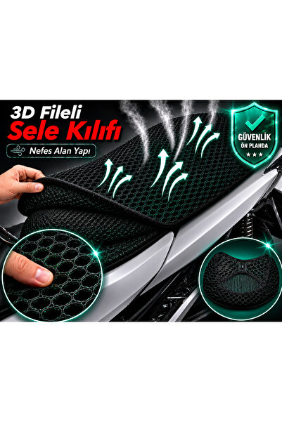 Vi Caro RKS LTM 125 Κάλυμμα σέλας μοτοσικλέτας 3D Mesh Κάλυμμα σέλας Αναπνεύσ...
