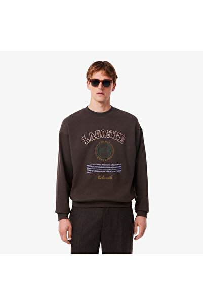 Lacoste Heritage Embroidery Fleece Sweatshirt