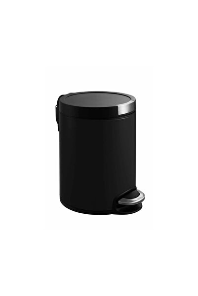 EKO Coș de gunoi cu pedală, EKO, Artistic, 5 litri, 1 compartiment, negru mat