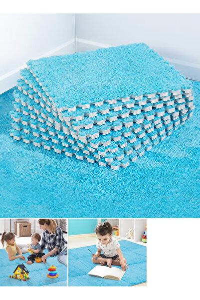 TAPIT 12" x 12" 12PCS Plush Foam Floor Mat for Baby Kids Thickened Interlocki...